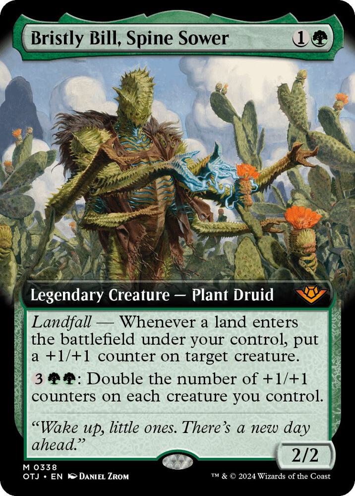 Bristly Bill, Spine Sower (Extended Art) 338 card from Outlaws of Thunder Junction