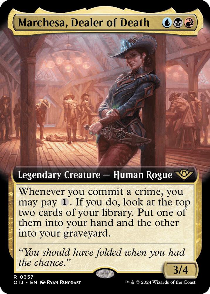 Marchesa, Dealer of Death (Extended Art) 357 card from Outlaws of Thunder Junction