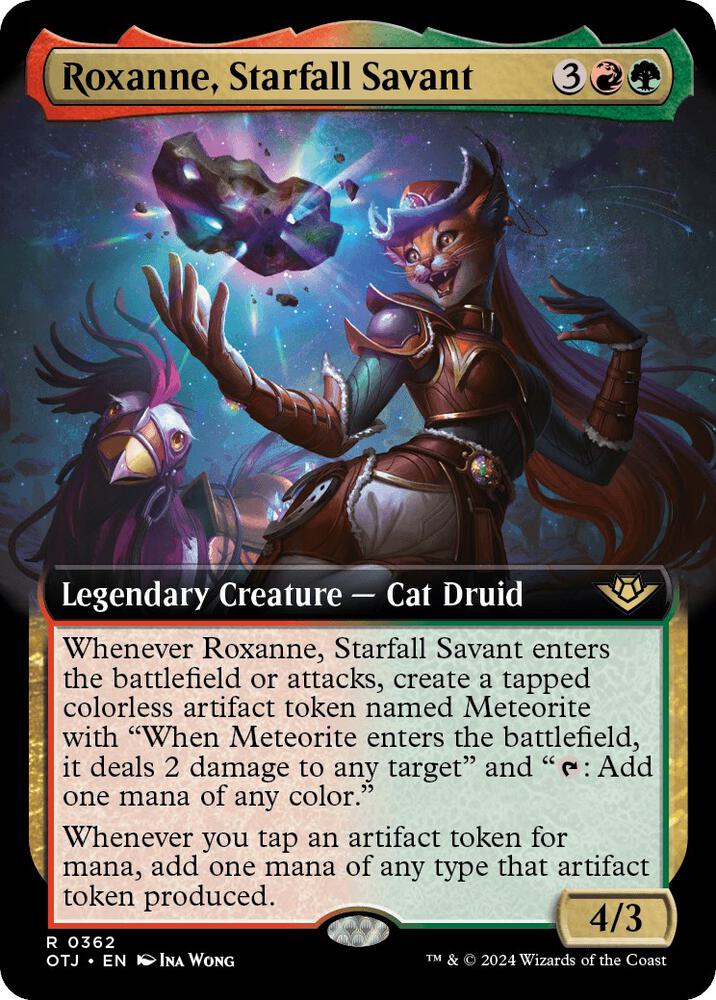 Roxanne, Starfall Savant (Extended Art) 362 card from Outlaws of Thunder Junction