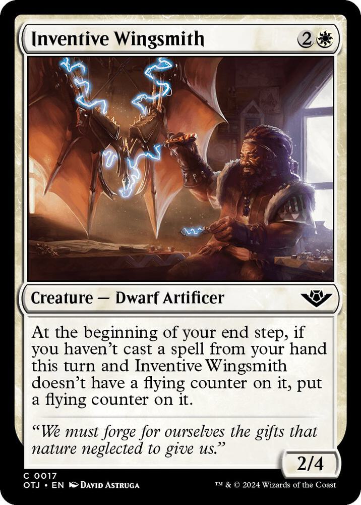 Inventive Wingsmith 17 card from Outlaws of Thunder Junction