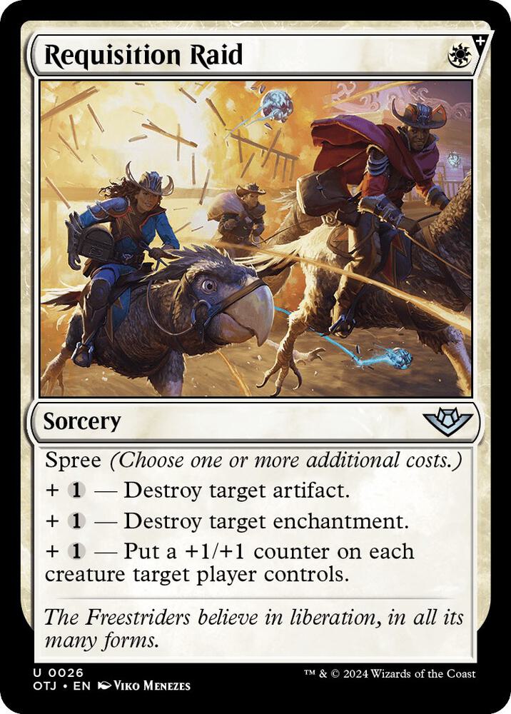 Requisition Raid 26 card from Outlaws of Thunder Junction