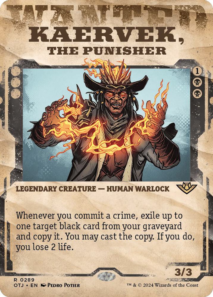 Kaervek, the Punisher (Showcase) 289 card from Outlaws of Thunder Junction