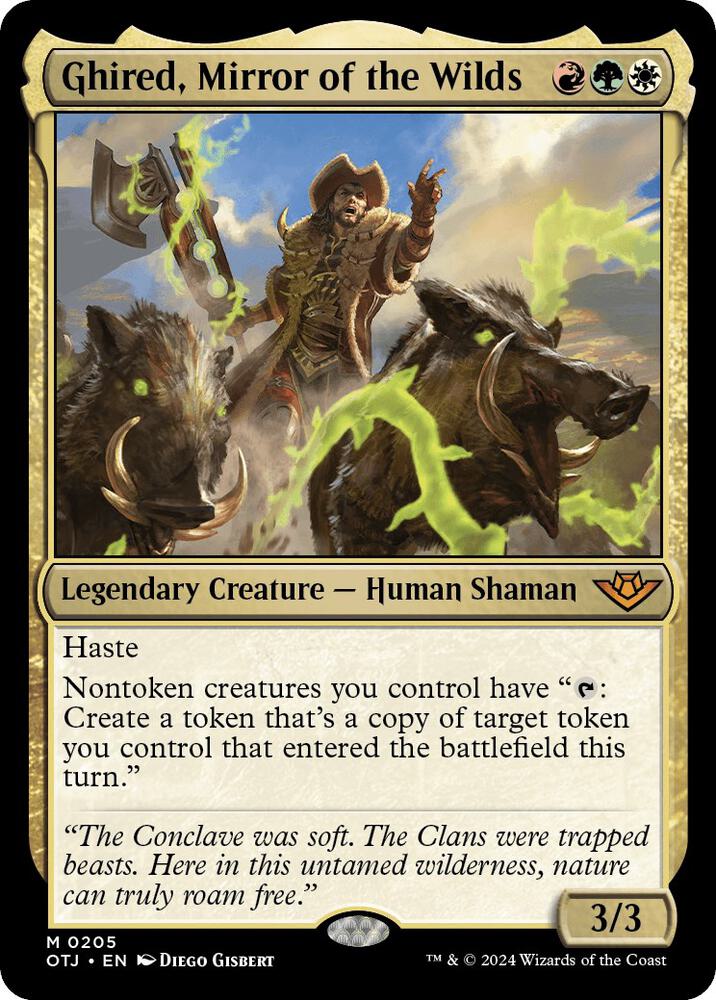 Ghired, Mirror of the Wilds 205 card from Outlaws of Thunder Junction