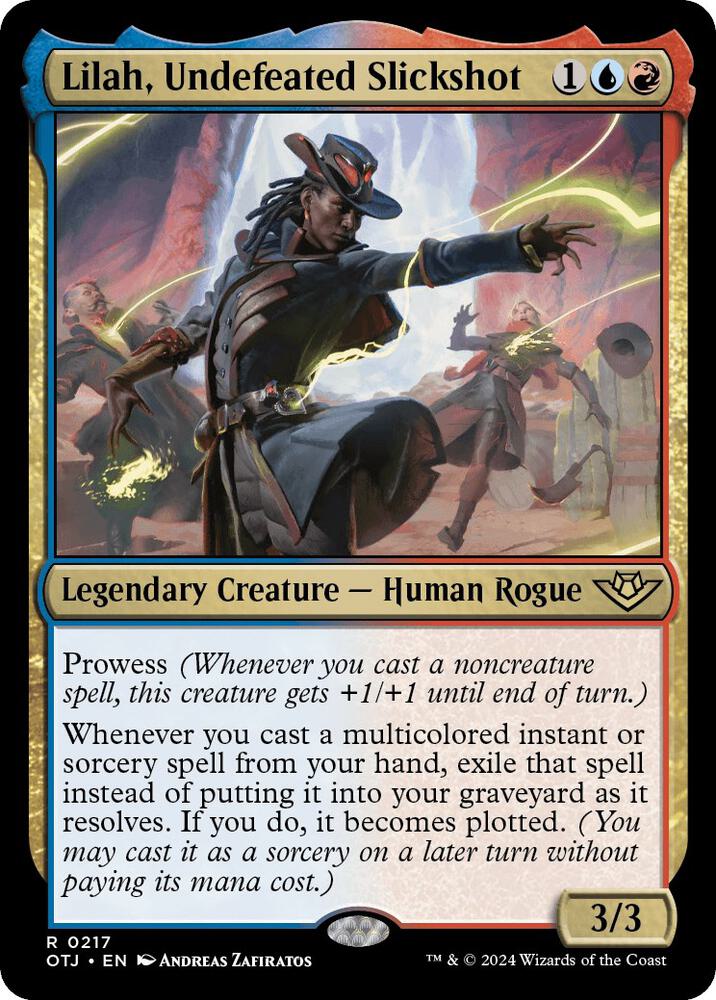 Lilah, Undefeated Slickshot 217 card from Outlaws of Thunder Junction