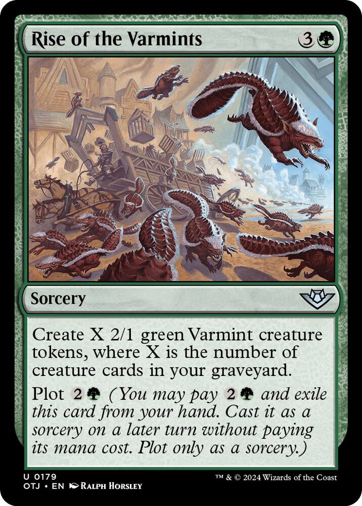 Rise of the Varmints 179 card from Outlaws of Thunder Junction