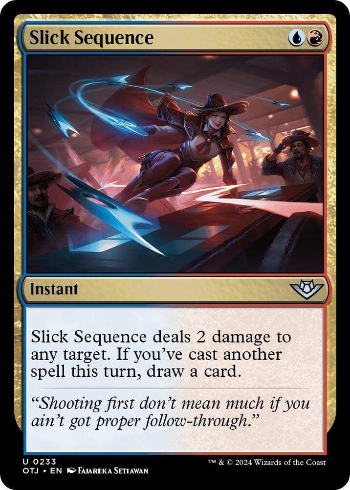 Slick Sequence 233 card from Outlaws of Thunder Junction