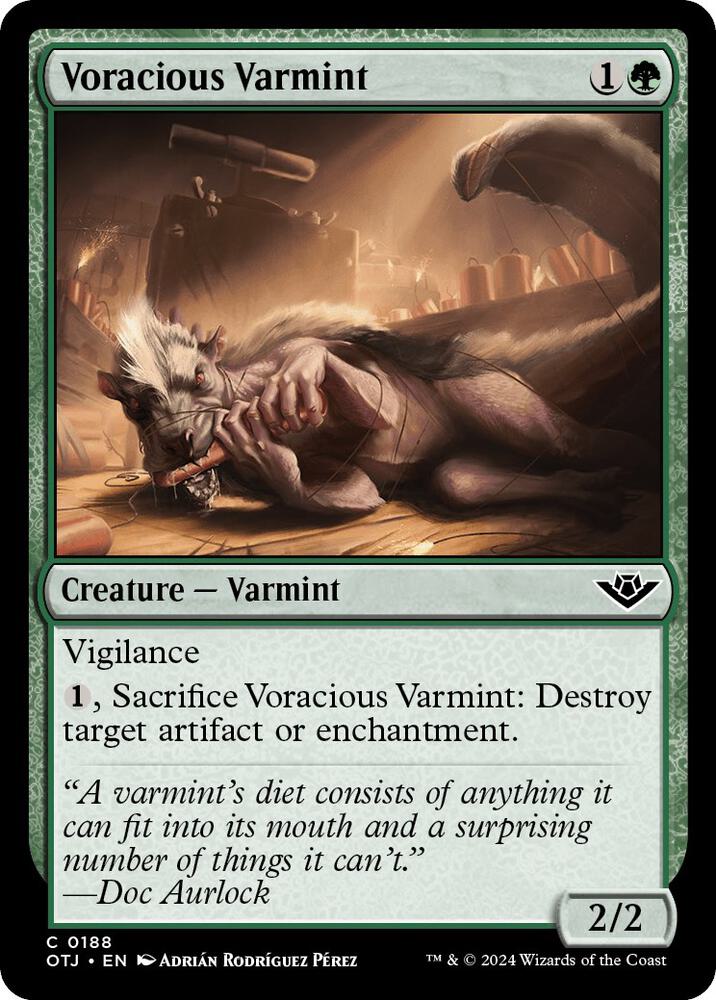 Voracious Varmint 188 card from Outlaws of Thunder Junction
