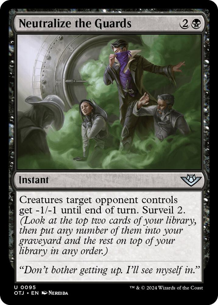 Neutralize the Guards 95 card from Outlaws of Thunder Junction