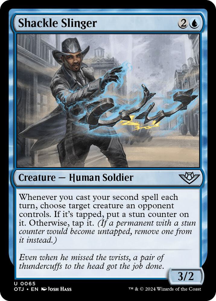 Shackle Slinger 65 card from Outlaws of Thunder Junction
