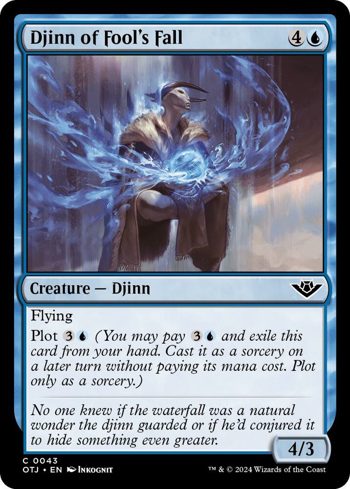 Djinn of Fool's Fall 43 card from Outlaws of Thunder Junction