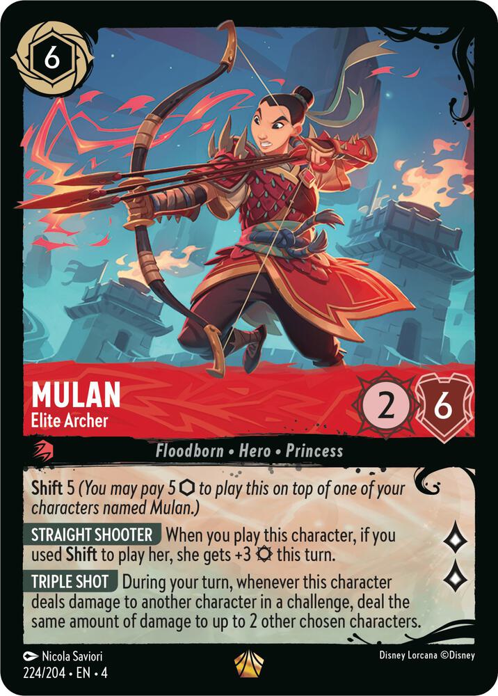 Mulan - Elite Archer 224/204 card from Illumineer's Quest: Deep Trouble
