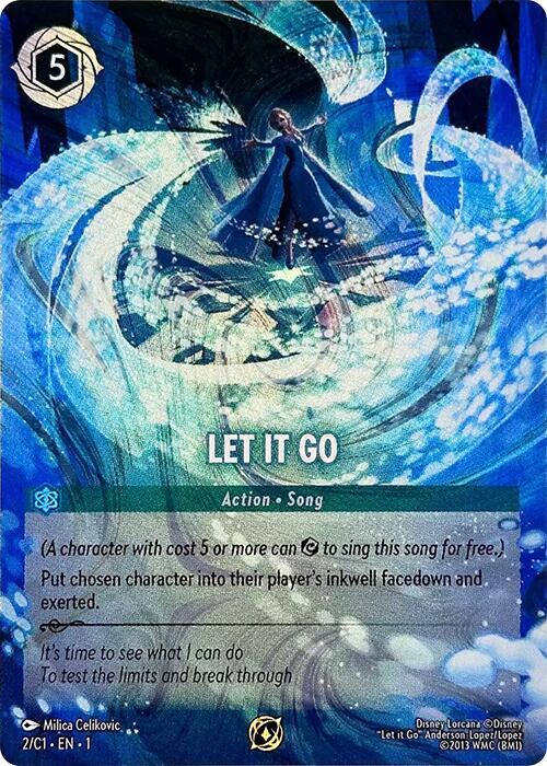 Let It Go (Disney Lorcana Challenge Top 128) 2 card from Disney Lorcana Promo Cards