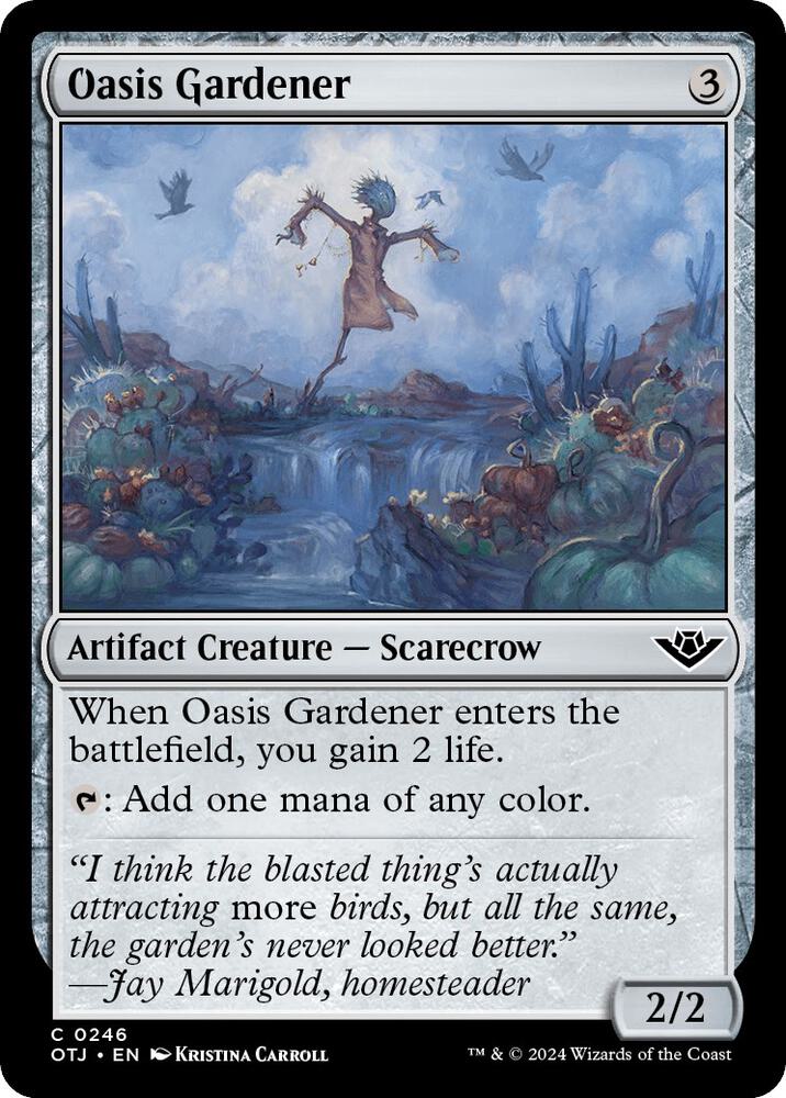 Oasis Gardener 246 card from Outlaws of Thunder Junction