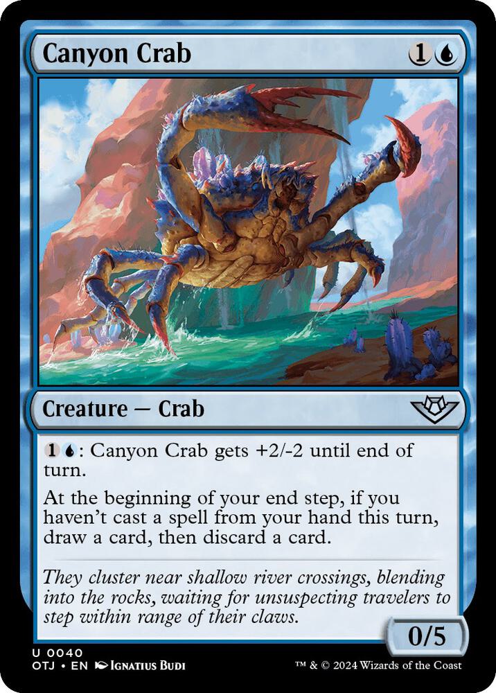 Canyon Crab 40 card from Outlaws of Thunder Junction
