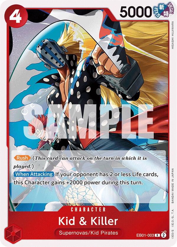 Kid & Killer EB01-003 card from Extra Booster: Memorial Collection