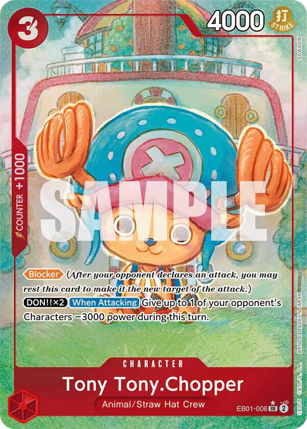 Tony Tony.Chopper (Alternate Art) EB01-006 card from Extra Booster: Memorial Collection
