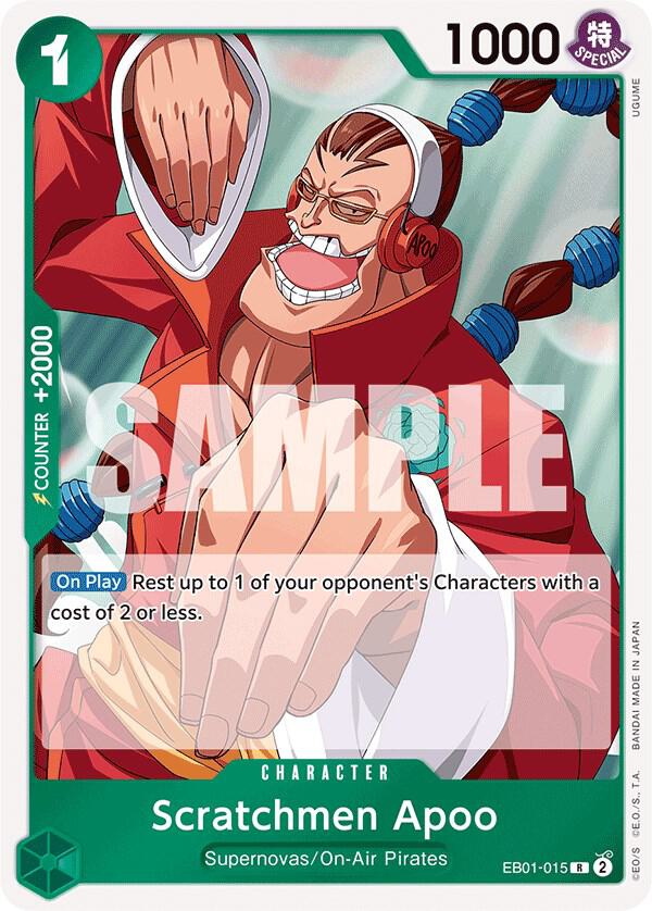 Scratchmen Apoo EB01-015 card from Extra Booster: Memorial Collection
