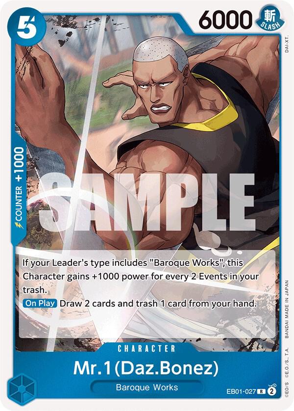 Mr. 1 (Daz.Bonez) EB01-027 card from Extra Booster: Memorial Collection