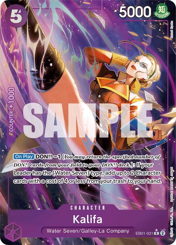 Kalifa (Alternate Art) EB01-031 card from Extra Booster: Memorial Collection