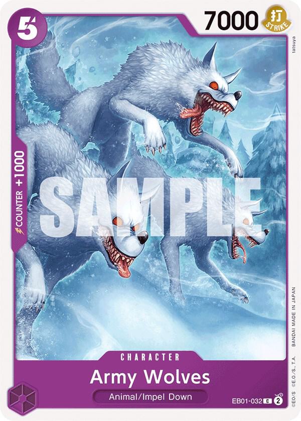 Army Wolves EB01-032 card from Extra Booster: Memorial Collection