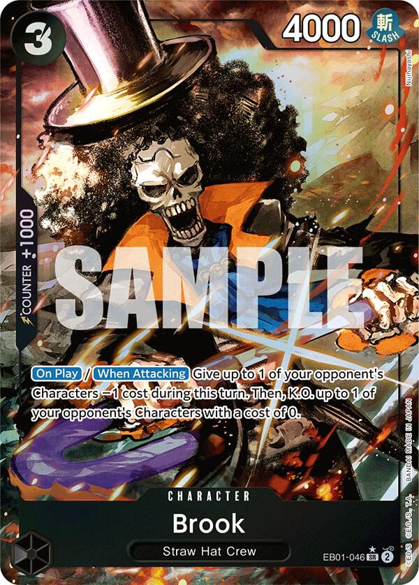 Brook (Alternate Art) EB01-046 card from Extra Booster: Memorial Collection