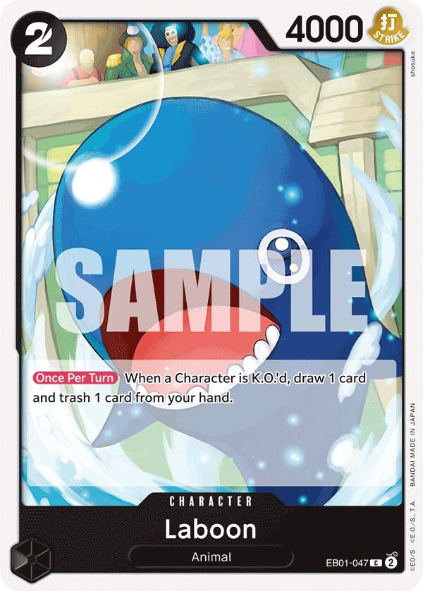 Laboon EB01-047 card from Extra Booster: Memorial Collection