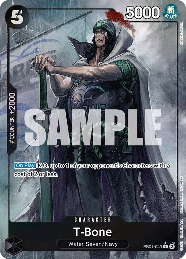 T-Bone (Alternate Art) EB01-049 card from Extra Booster: Memorial Collection