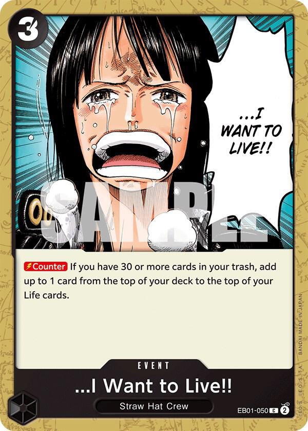 ...I Want to Live!! EB01-050 card from Extra Booster: Memorial Collection