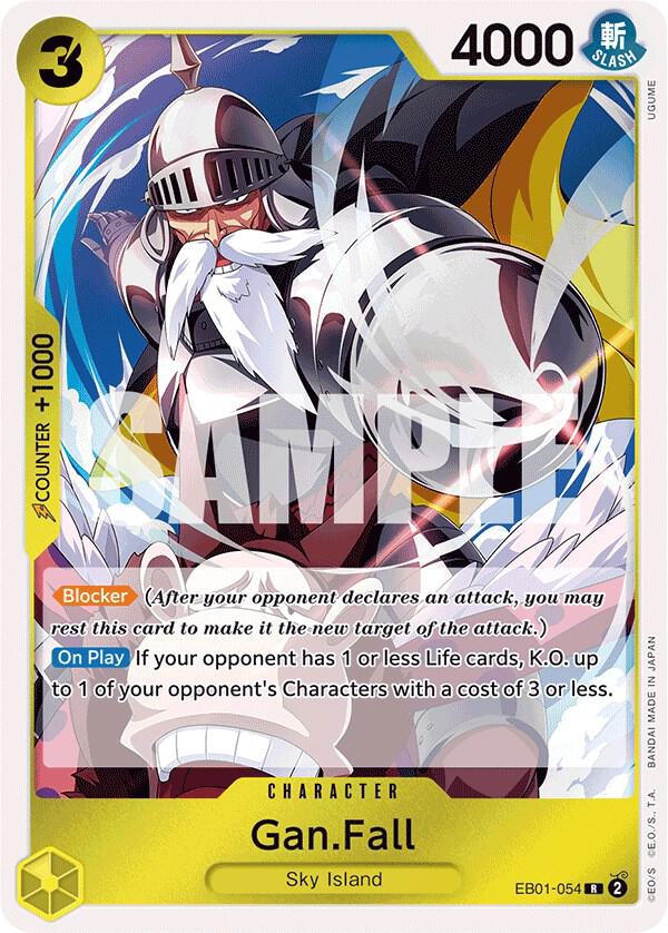 Gan.Fall EB01-054 card from Extra Booster: Memorial Collection