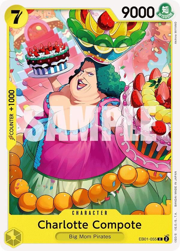 Charlotte Compote EB01-055 card from Extra Booster: Memorial Collection