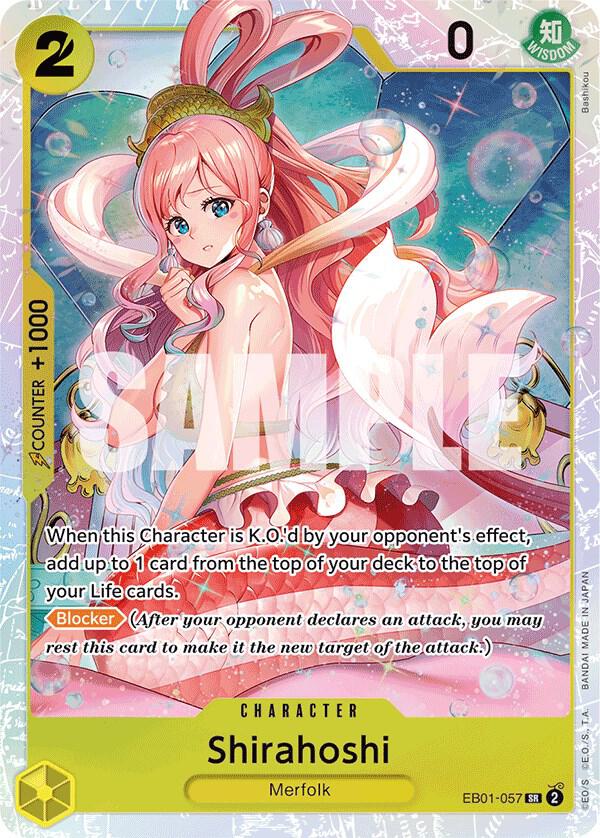 Shirahoshi EB01-057 card from Extra Booster: Memorial Collection