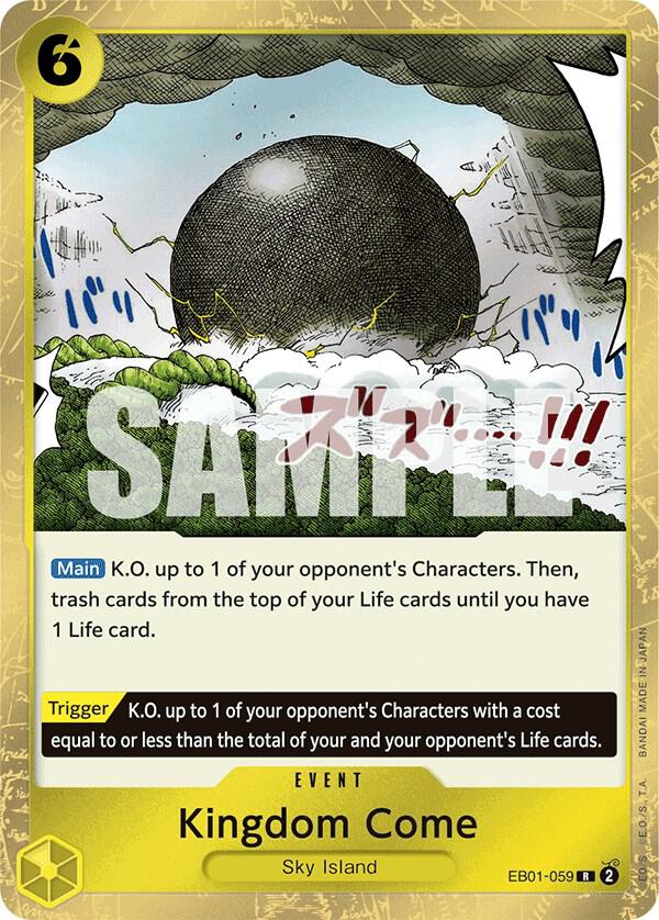 Kingdom Come EB01-059 card from Extra Booster: Memorial Collection