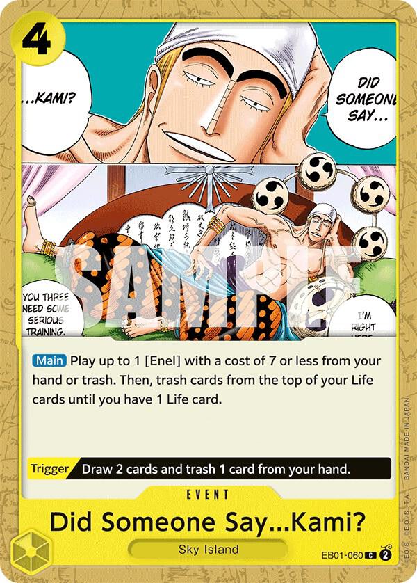Did Someone Say...Kami? EB01-060 card from Extra Booster: Memorial Collection