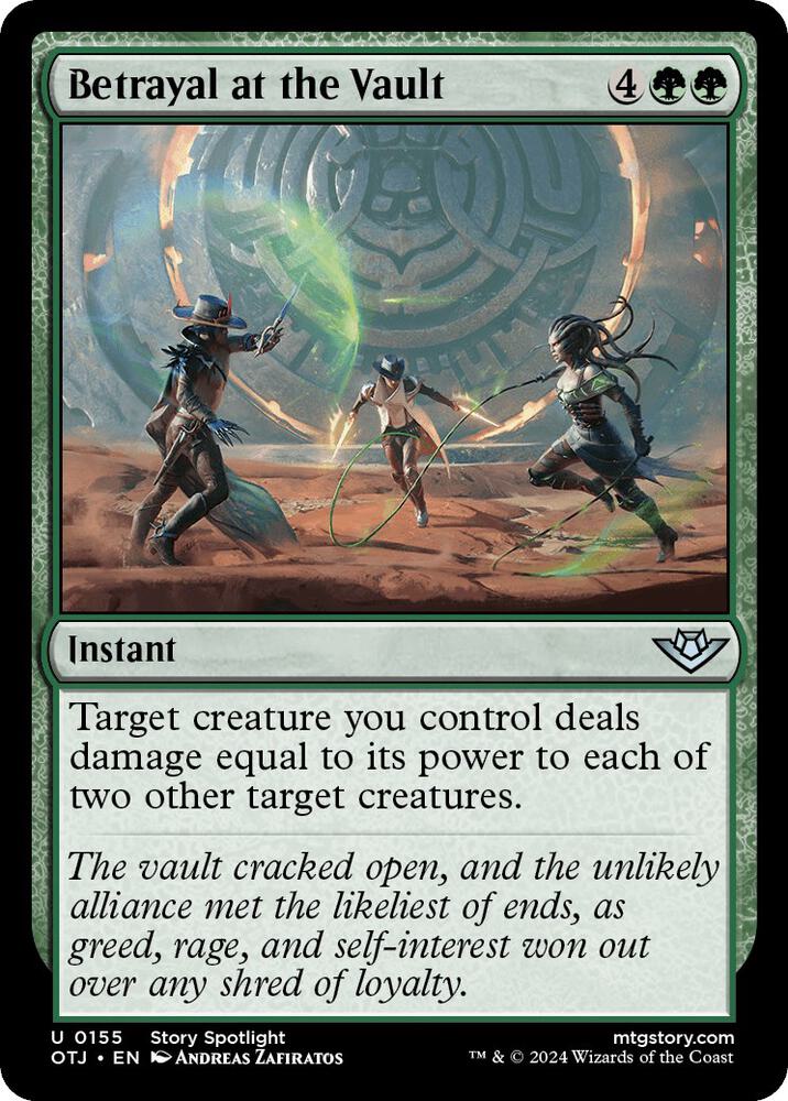 Betrayal at the Vault 155 card from Outlaws of Thunder Junction