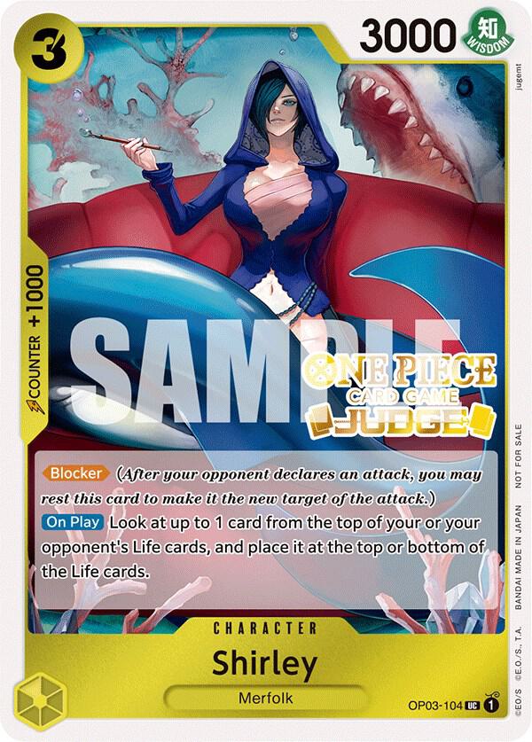 Shirley (Judge Pack Vol. 3) OP03-104 card from One Piece Promotion Cards