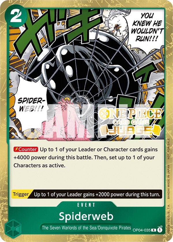 Spiderweb (Judge Pack Vol. 3) OP04-035 card from One Piece Promotion Cards