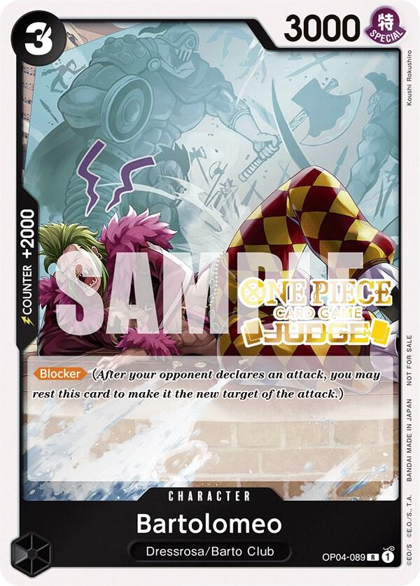 Bartolomeo (Judge Pack Vol. 3) OP04-089 card from One Piece Promotion Cards