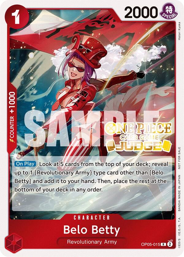 Belo Betty (Judge Pack Vol. 3) OP05-015 card from One Piece Promotion Cards