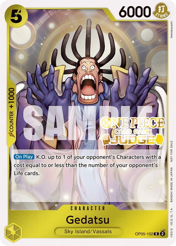 Gedatsu (Judge Pack Vol. 3) OP05-102 card from One Piece Promotion Cards