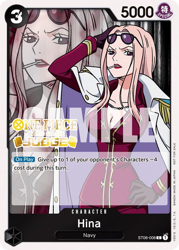 Hina (Judge Pack Vol. 3) ST06-008 card from One Piece Promotion Cards