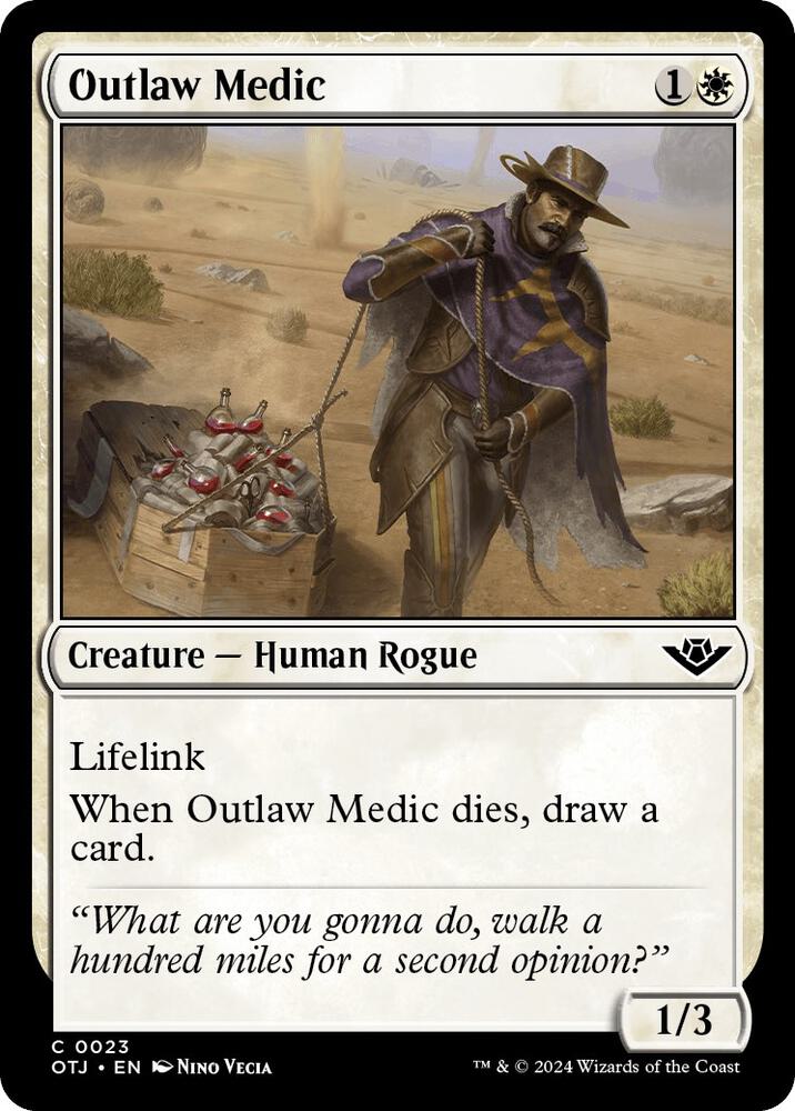 Outlaw Medic 23 card from Outlaws of Thunder Junction