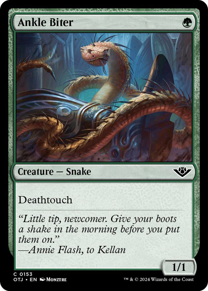 Ankle Biter 153 card from Outlaws of Thunder Junction