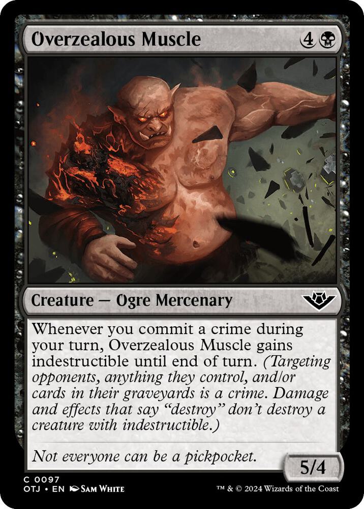 Overzealous Muscle 97 card from Outlaws of Thunder Junction