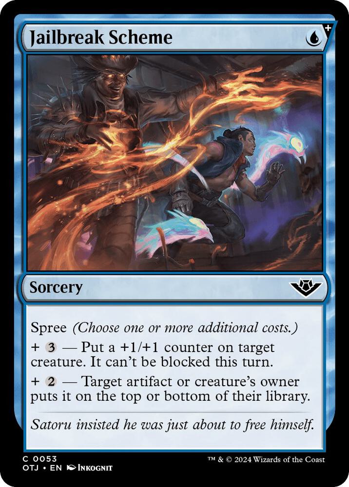 Jailbreak Scheme 53 card from Outlaws of Thunder Junction