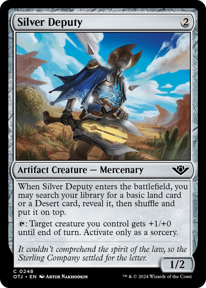 Silver Deputy 248 card from Outlaws of Thunder Junction