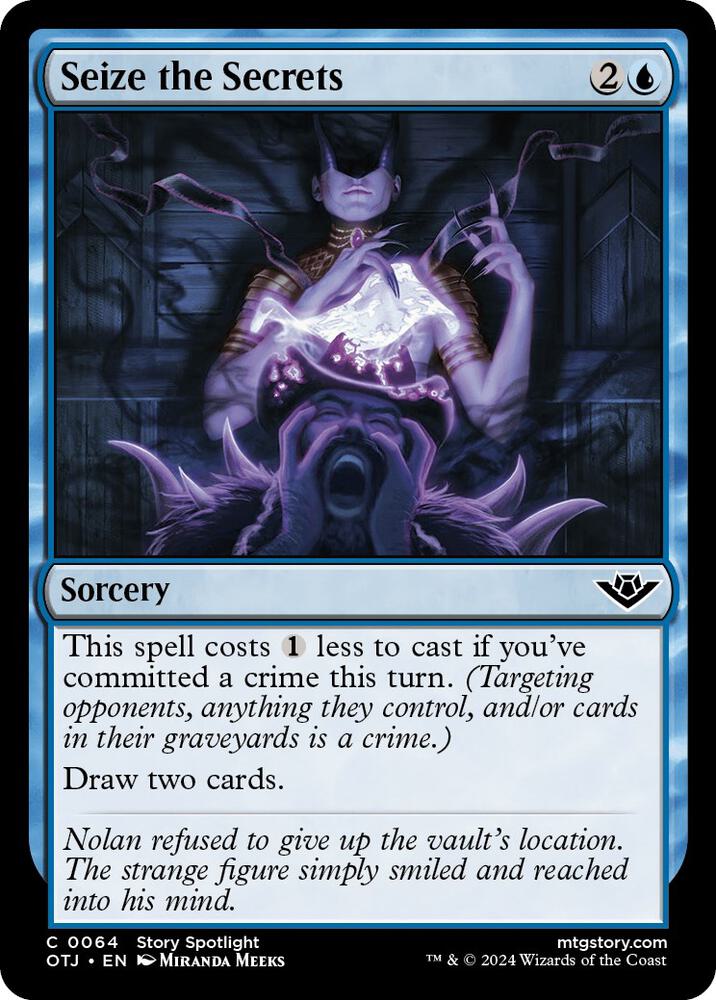 Seize the Secrets 64 card from Outlaws of Thunder Junction