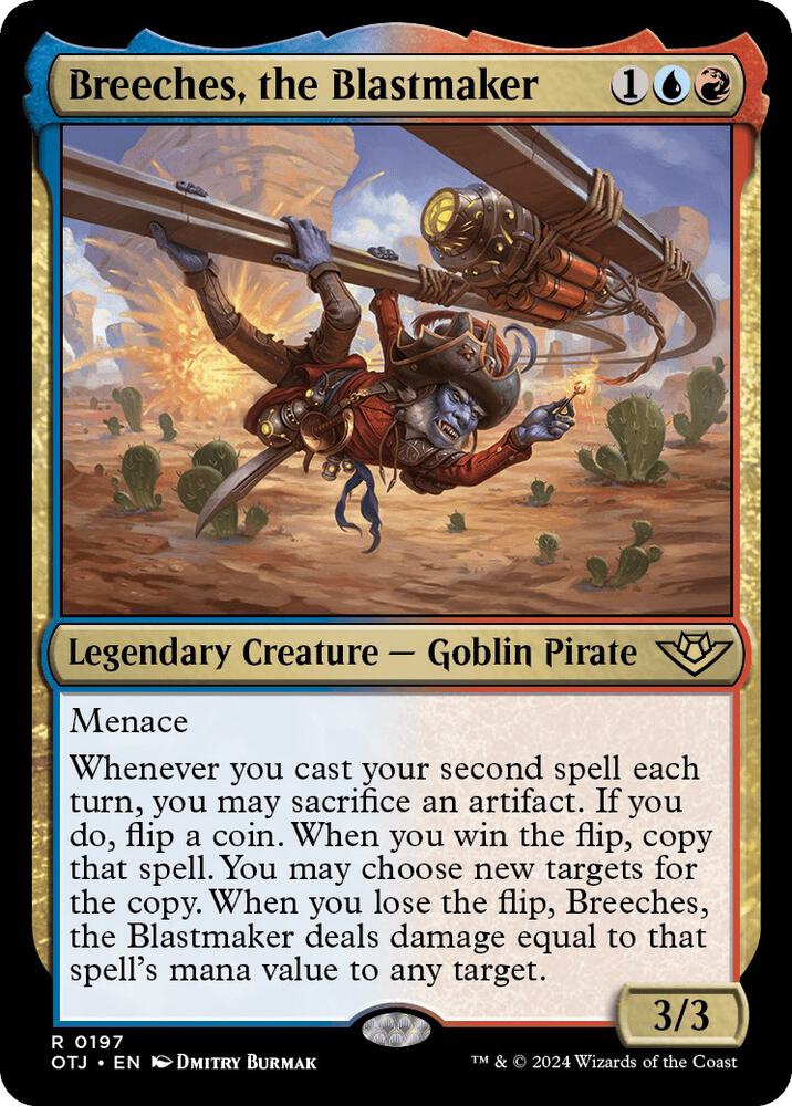 Breeches, the Blastmaker 197 card from Outlaws of Thunder Junction