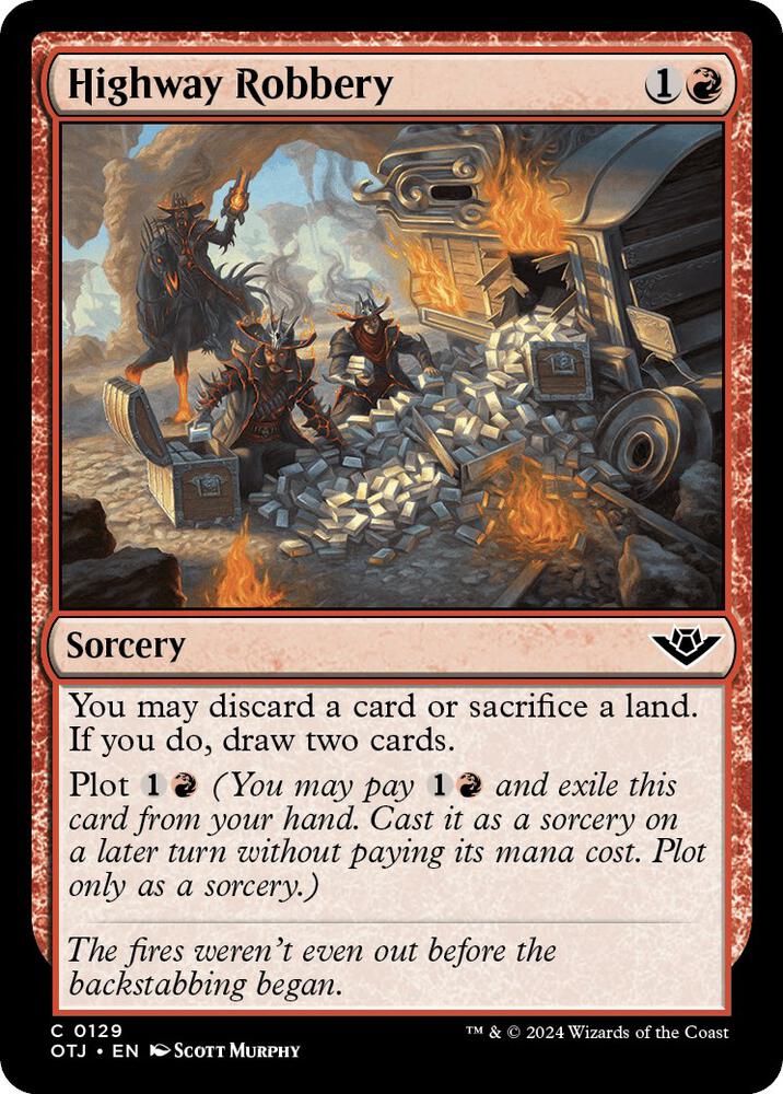 Highway Robbery 129 card from Outlaws of Thunder Junction