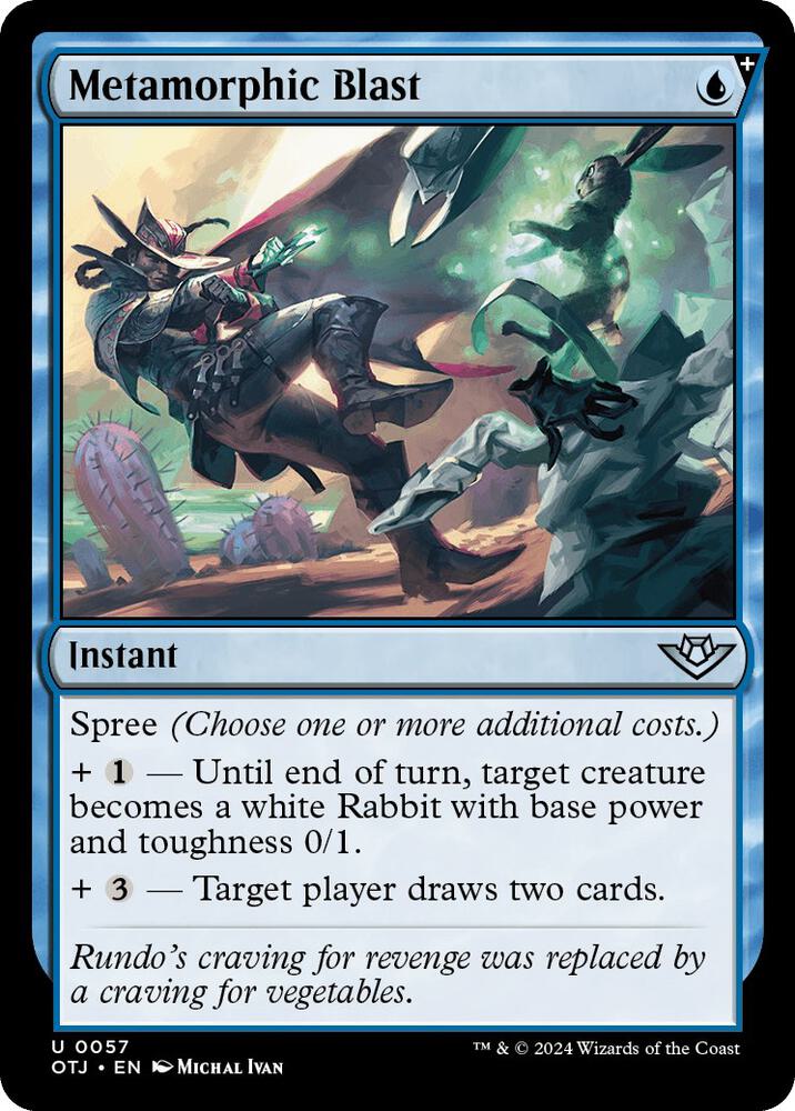 Metamorphic Blast 57 card from Outlaws of Thunder Junction