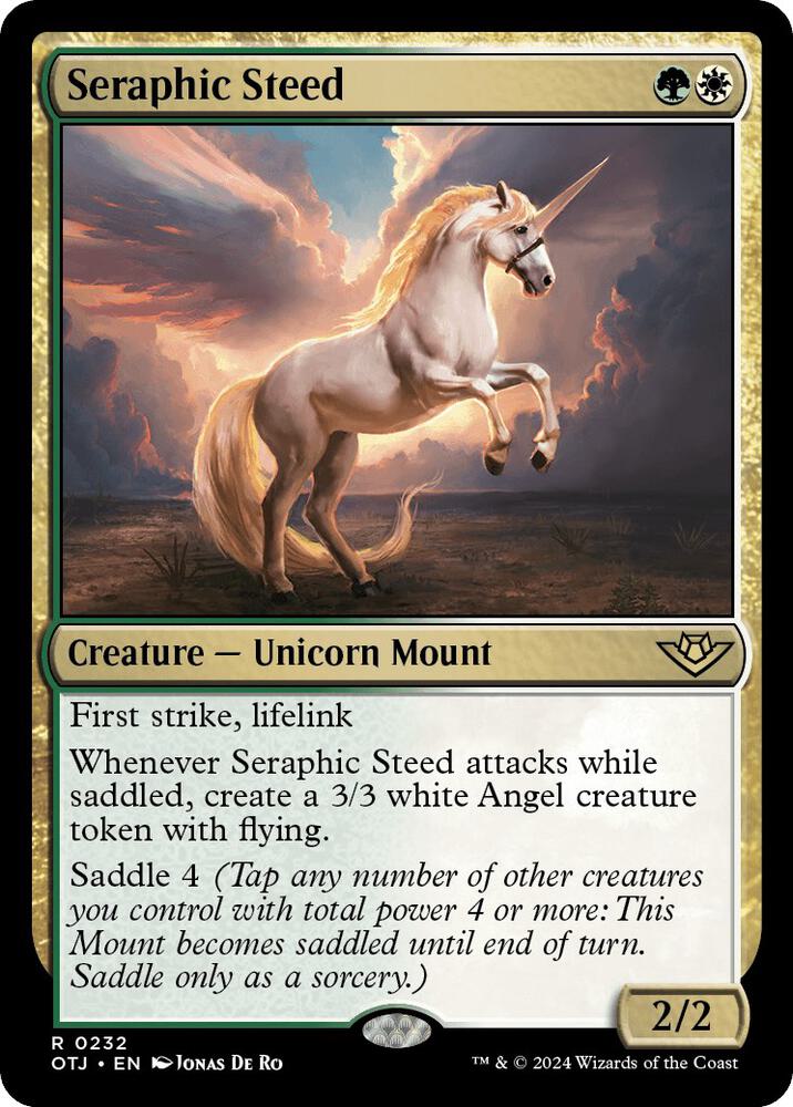 Seraphic Steed 232 card from Outlaws of Thunder Junction
